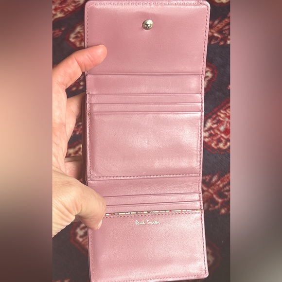 Mint $550 PAUL SMITH of London Lilac Small leather wallet coin purse - Picture 4 of 11